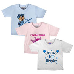 Baby First Birthday Gifts - baby shirts