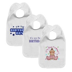 Baby First Birthday Gift - baby bibs