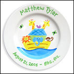 Noahs Ark Personalized Plate - Boy